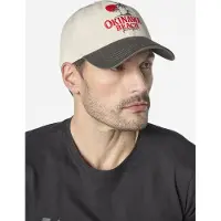 KOROSHI Pet donkergrijs / rood / offwhite