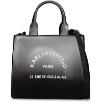 Karl Lagerfeld Handtas antraciet / wit