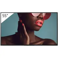 Sony 55" Pro BRAVIA LCD 700nit Haze (3840 x 2160 Pixels, 55"), Digitale bewegwijzering, Zwart