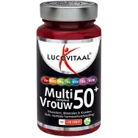 Lucovitaal 2+2 Gratis: Multi Vrouw Compleet 50+ Met Ginkgo Biloba 40 Tabletten