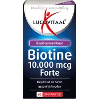 Lucovitaal 2+3 gratis | Biotine Forte, 10.000mcg - 60 zuigtabletten