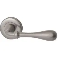 Hardbrass Deurkruk Roma op rozet - PVD Inox