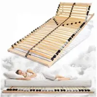 Coemo 7-zone lattenbodem 90 x 200cm Ergo lattenbodem - verstelbaar hoofdbord - beuken frame - 28 latten - bedframe geschikt voor ledikant - geschikt voor alle matrassen