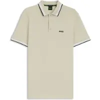 BOSS Heren Beige Paddy-polo (M), Casual, Katoen, Korte mouwen 50469055