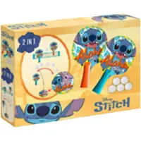 Disney Stitch – 2-in-1 – pingpongset – 2 paddles – 5 ballen