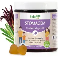 Herbalgem Stomagem Bio 60 St Dragees met vertraagde afgifte