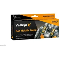 Vallejo Hobbyverf Acrylverf - 72193 Non-Metallic Metaal voor Fantasy and Wargames - Game Color - Acryl Set - 8x Verf set - 8x 18 ml