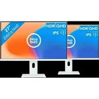 BlueBuilt 27 Pouces Quad HD Écran PC Lot de 2
