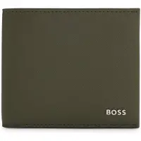 BOSS Openklapbare portemonnee met structuur en metalen logoletters