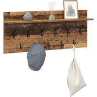 vidaXL Wandgemonteerde kapstok Muurmontage Oudhout 100 x 40 x 12 cm