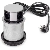 Emuca Verticale Uitneembare Multi-stopcontact 10 Cm