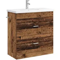 vidaXL Badkamermeubel Set Oud hout 81 x 40 x 84,5 cm Bewerkt hout