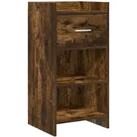 vidaXL Dressoir Gerookt eiken 40 x 36 x 80 cm Bewerkt hout