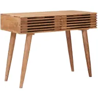 vidaXL Handgemaakt Bureau Teakbruin 100 x 48 x 76 cm