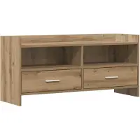 vidaXL TV Kast 100 x 33 x 47 cm Artisanaal eiken Bewerkt hout