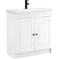 vidaXL Badkamermeubel Set Wit 78,5 x 37,5 x 81 cm Bewerkt hout