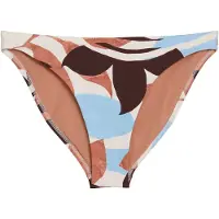 Marc o'polo Bikinibroek ' Breezy Leaf ' crème / lichtblauw / donkerbruin / oranjerood