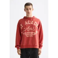 Scotch & Soda Wash Artwork Hoodie Ketchup Maat: XXL | Hoodies Outlet | Heren