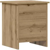 vidaXL Opbergkist Artisanaal eiken 40 x 40 x 50 cm Bewerkt hout