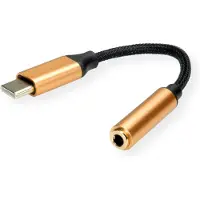 Roline GOLD Adapter USB type C - 3,5mm Audio, Male/Female, 0,13 m