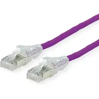 Secomp DÄTWYLER Patchkabel Kat.6A (Class EA) S/FTP, CU 7702 flex LSOH, AMP v2, violett, 0,5 m
