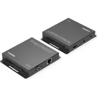 Roline HDMI verlenging, via IP, 4K30Hz, 120m, met IR