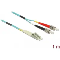 DeLOCK Cable Optical Fibre LC to ST Multi-mode OM3 1 m