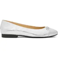 Michael Kors Rebecca Flex Ballet Silver Maat: 40.5 | Ballerina's Outlet | Dames | Grijs