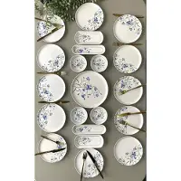 Hermia Concept Seed Blue - Ontbijtset - 21-delig - Blauw/Wit