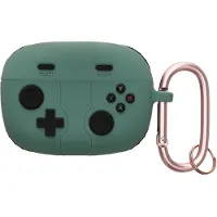 Kwmobile Hoes geschikt voor JBL Wave Beam / Beam 2 / Wave 200TWS - Siliconen cover voor oordopjes in groen / zwart - Gameconsole design