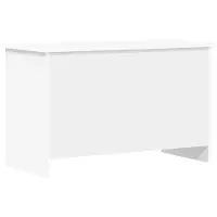 vidaXL Opbergkist met opslag Wit 80 x 40 x 50 cm Bewerkt hout