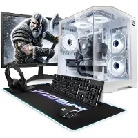 VIBOX Gaming PC Set - Ryzen 5 5500 - RTX 5050 - 16GB RAM - 500GB SSD - Windows 11 - WiFi 6 + Bluetooth 5.4 - 23" Monitor + Accessoires