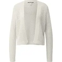 QS Gebreid vest crème
