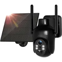 Mira Camerabewaking Draadloos - Camera - Beveiligingscamera Draadloos Buiten - Zwart - 18cm x 17cm x 14cm