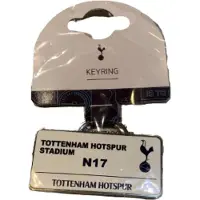 Tottenham Hotspur F C Tottenham sleutelhanger plaat wit