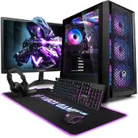 VIBOX Gaming PC Set - Intel i9 12900KF - RTX 5070 - 32GB RAM - 1TB SSD - Windows 11 - WiFi 6 + Bluetooth 5.4 - 27" Monitor + Accessoires