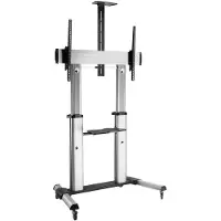 Roline LCD/TV rolstandaard, tot 100 kg, zilver