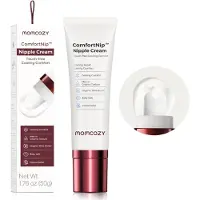 MOMCOZY Cooling Nipple Cream voor Borstvoeding - Lanolinevrije Tepelcrème met Verkoelende Ceramic Applicator - Verzorging voor Droge & Gebarsten Tepels