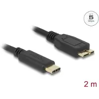 DeLOCK USB 5 Gbps Cable USB Type-C male to USB Type Micro-B male 2 m
