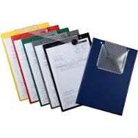 CROP Werkordermap MAGNETIC met magnetische sluiting sleutelvak en ophangkoord - A4 per 10 stuks - Zwart