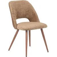 Pole to Pole Eetkamerstoel Arc chenille | chenille bruin 51x82.5x58 cm eetkamerstoelen | NADUVI