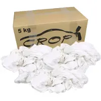 CROP Poetsdoeken Wit - 5kg doos