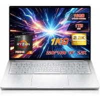 Ninkear S14 Laptop 14 inch – AMD Ryzen 5 7535HS – 16GB LPDDR5 – 1TB NVMe SSD – 60Wh accu – WiFi 6 – Fingerprint – Windows 11 – 2.2K 16:10-Zilver