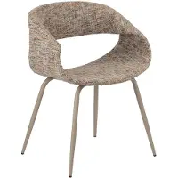 Pole to Pole Eetkamerstoel Whale chenile melange | chenille multicolour 61x81x42 cm eetkamerstoelen | NADUVI