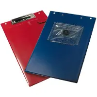 Eichner klembord Klemmfix, DIN A4, kunststof, met transparant vak, A4, blauw, 10 stuks