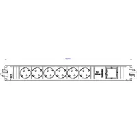 Bachmann STEP ALU 6x geaard contact 1x USB-oplader 1xABD