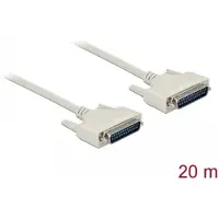 DeLOCK Serial Cable D-Sub 25 male to male 20 m