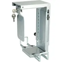 Roline Mini PC houder, afsluitbaar, zilver