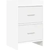 vidaXL Nachttafels Wit 40 x 30 x 60 cm Bewerkt hout