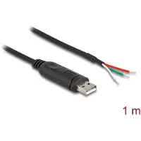 DeLOCK Adapter Cable USB 2.0 Type-A to Serial RS-485 with 3 x open wire ends 1 m
